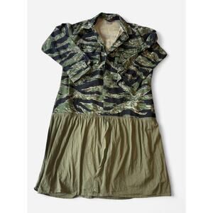 TRU-SPEC Women Shirt Dress Large Regular Camouflage Cotton